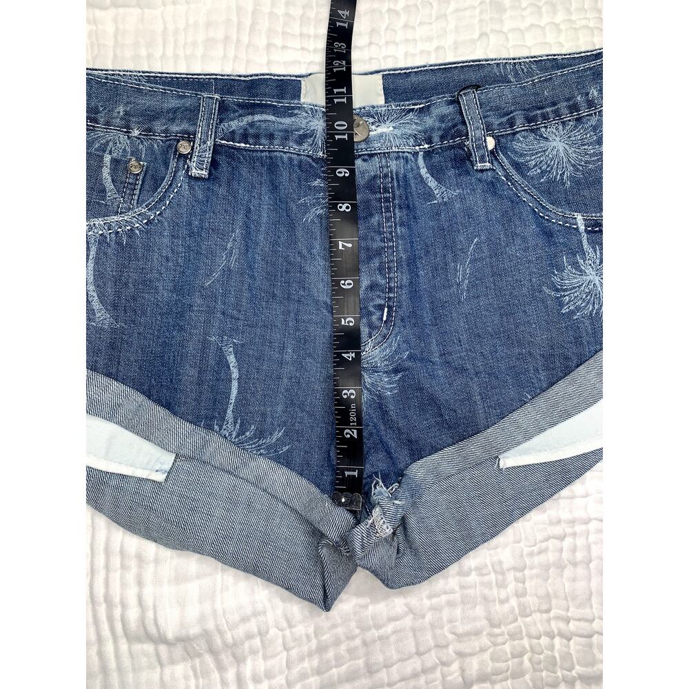 One Teaspoon Women's Malibu Blue Bandits‎ Low Waist Denim Shorts Size 31 - Picture 13 of 14
